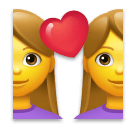 👩‍❤️‍👩 Paar mit Herz: Frau & Frau