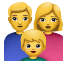 👨‍👩‍👦 Famiglia: Uomo, Donna e Bambino