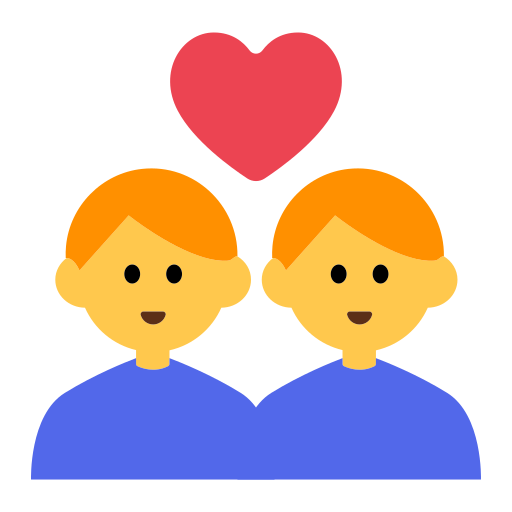 👨‍❤️‍👨 Couple with Heart: Man & Man