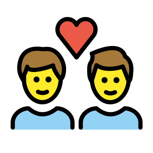 👨‍❤️‍👨 Couple with Heart: Man & Man