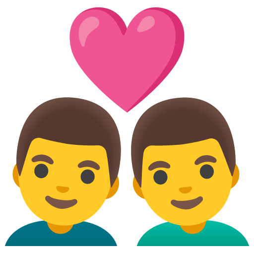 👨‍❤️‍👨 Couple with Heart: Man & Man