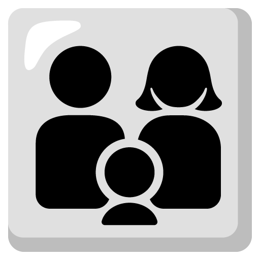 👨‍👩‍👦 Famiglia: Uomo, Donna e Bambino