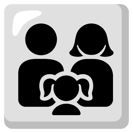 👨‍👩‍👦👨‍👩‍👧 Family: Man & Woman & One Child