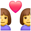 👩‍❤️‍👩 Paar mit Herz: Frau & Frau