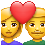 👩‍❤️‍👨 Coppia con cuore: Donna e Uomo