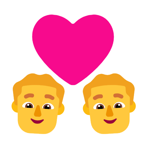 👨‍❤️‍👨 Couple with Heart: Man & Man