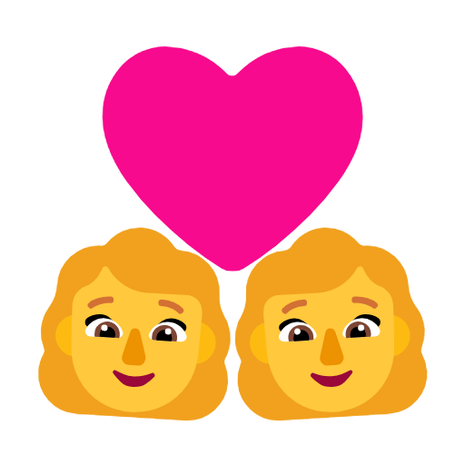 👩‍❤️‍👩 Paar mit Herz: Frau & Frau