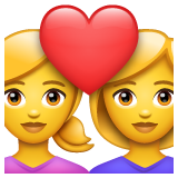 👩‍❤️‍👩 Paar mit Herz: Frau & Frau