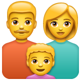 👨‍👩‍👦👨‍👩‍👧 Family: Man & Woman & One Child