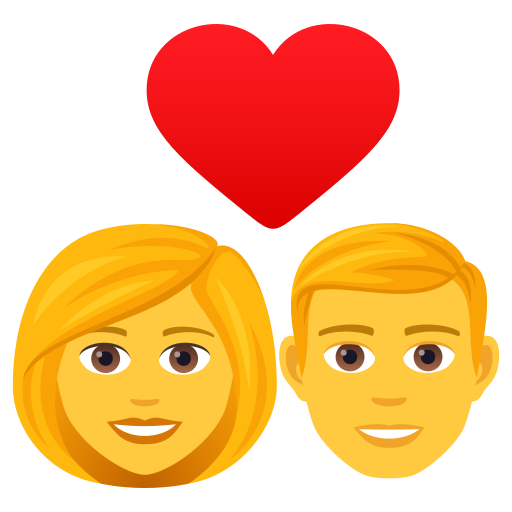 👩‍❤️‍👨 Coppia con cuore: Donna e Uomo