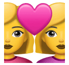 👩‍❤️‍👩 Paar mit Herz: Frau & Frau