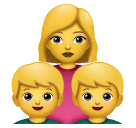 👩‍👦‍👦 Family: Woman & Boy & Boy