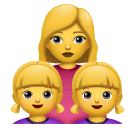 👩‍👧‍👧 Familie: Frau & Mädchen & Mädchen