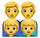 👨‍👨‍👦‍👦 Famiglia: Uomo e Uomo e Ragazzo e Ragazzo