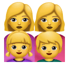 👩‍👩‍👧‍👦 Famille : Femme & Femme & Fille & Garçon
