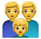 👨‍👨‍👦 Familia: Hombre, Hombre y Niño