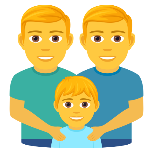 👨‍👨‍👦 Familia: Hombre, Hombre y Niño