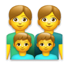 👨‍👨‍👦‍👦 Famiglia: Uomo e Uomo e Ragazzo e Ragazzo