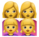 👩‍👩‍👧‍👧 Família: Mulher & Mulher & Menina & Menina