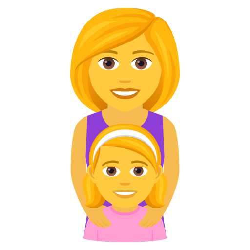 👩‍👧 Family: Woman & Girl