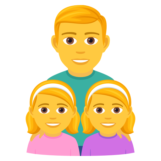 👨‍👧‍👧 Family: Man & Girl & Girl