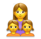👩‍👧‍👧 Familie: Frau & Mädchen & Mädchen