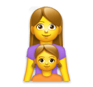 👩‍👧 Family: Woman & Girl
