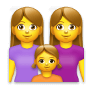 👩‍👩‍👧 Familie: Frau & Frau & Mädchen