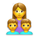 👩‍👦‍👦 Family: Woman & Boy & Boy