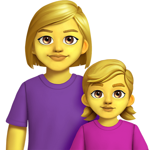 👩‍👧 Family: Woman & Girl