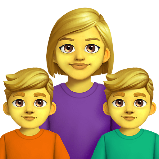 👩‍👦‍👦 Family: Woman & Boy & Boy