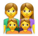 👨‍👩‍👧‍👧 Familie: Mann & Frau & Mädchen & Mädchen