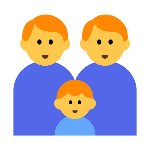 👨‍👨‍👦 Familia: Hombre, Hombre y Niño