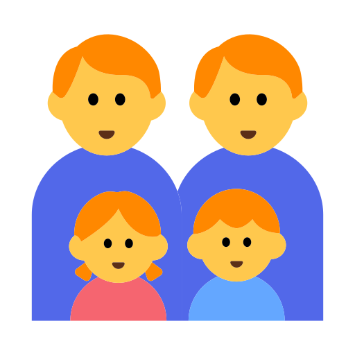 👨‍👨‍👧‍👦 Family: Man & Man & Girl & Boy