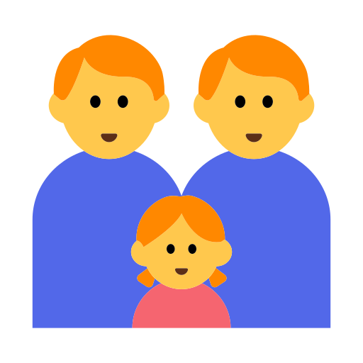 👨‍👨‍👧 Family: Man & Man & Girl