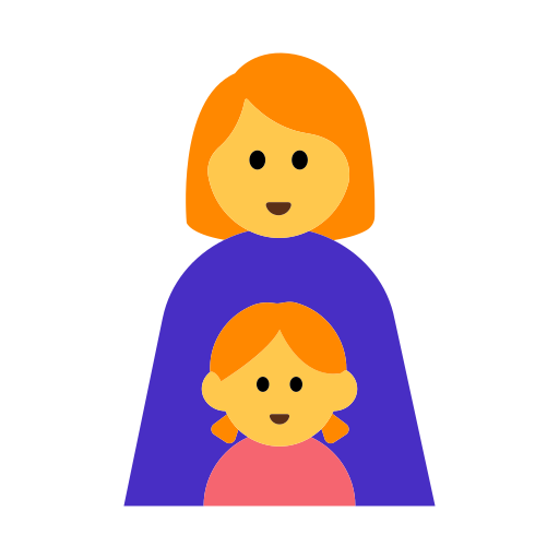 👩‍👧 Family: Woman & Girl
