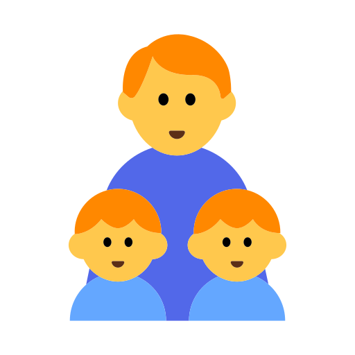 👨‍👦‍👦 Family: Man & Boy & Boy