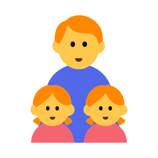 👨‍👧‍👧 Family: Man & Girl & Girl