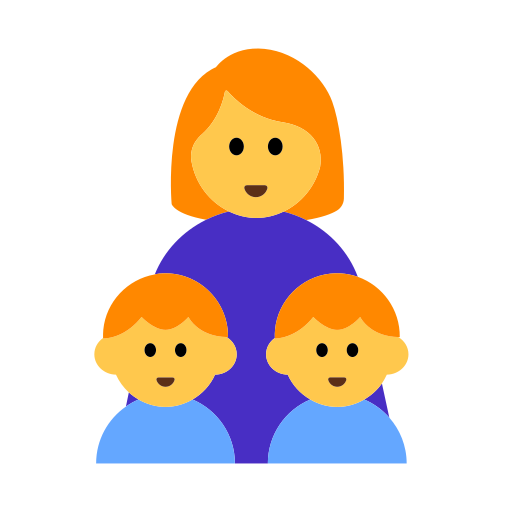 👩‍👦‍👦 Family: Woman & Boy & Boy