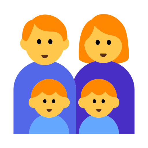 👨‍👩‍👦‍👦 Family: Man & Woman & Boy & Boy