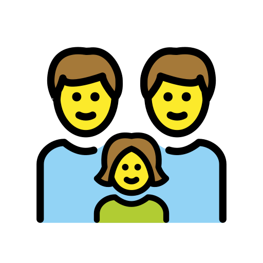 👨‍👨‍👧 Family: Man & Man & Girl