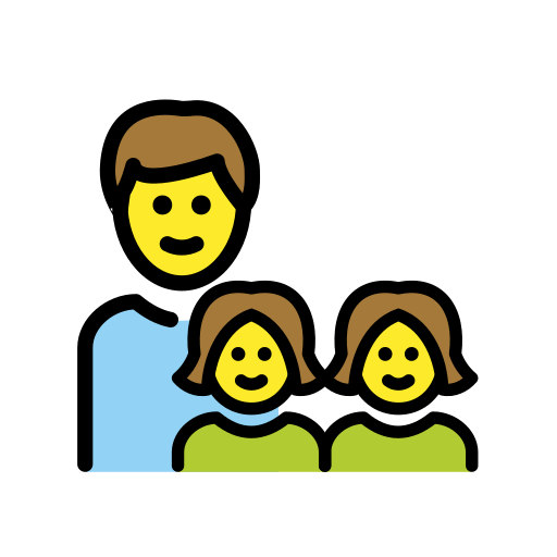 👨‍👧‍👧 Family: Man & Girl & Girl