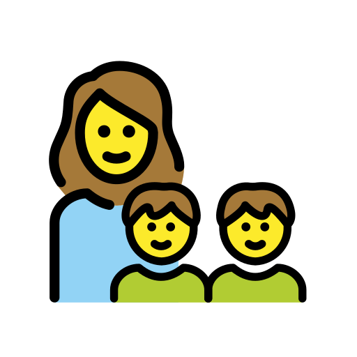 👩‍👦‍👦 Family: Woman & Boy & Boy