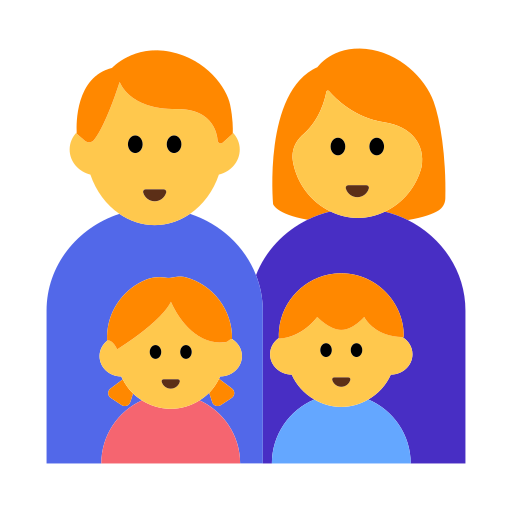 👨‍👩‍👧‍👦 Family: Man & Woman & Girl & Boy
