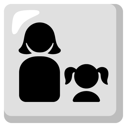 👩‍👧 Family: Woman & Girl