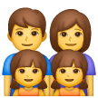 👨‍👩‍👧‍👧 Familie: Mann & Frau & Mädchen & Mädchen