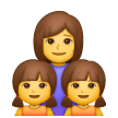 👩‍👧‍👧 Familie: Frau & Mädchen & Mädchen