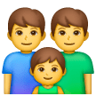 👨‍👨‍👦 Familia: Hombre, Hombre y Niño