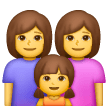 👩‍👩‍👧 Familie: Frau & Frau & Mädchen