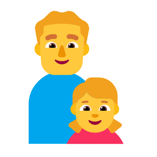 👨‍👧 Family: Man & Girl